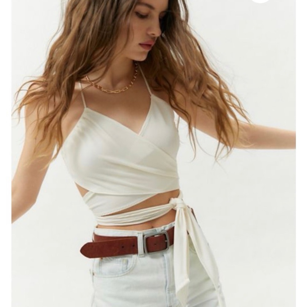 Urban Outfitters White Strappy Top